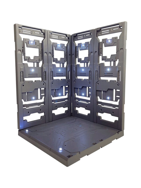 Base Display Hangar LED Wonder Way (Sin Pintar) – Soporte para Figuras y Modelos Mecha