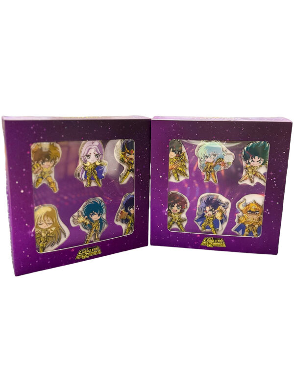 Set de 12 pines Gold Saints Saint Seiya Concierto Pegasus Fantasy III Grand Finale